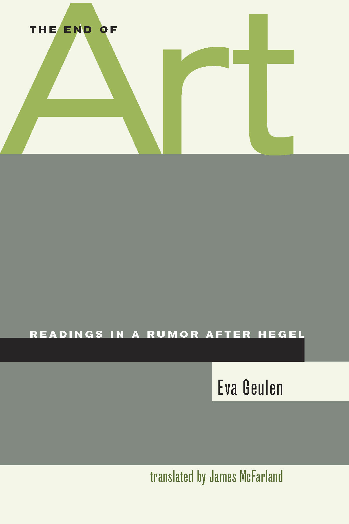 The End of Art Excerpt & More Stanford University Press