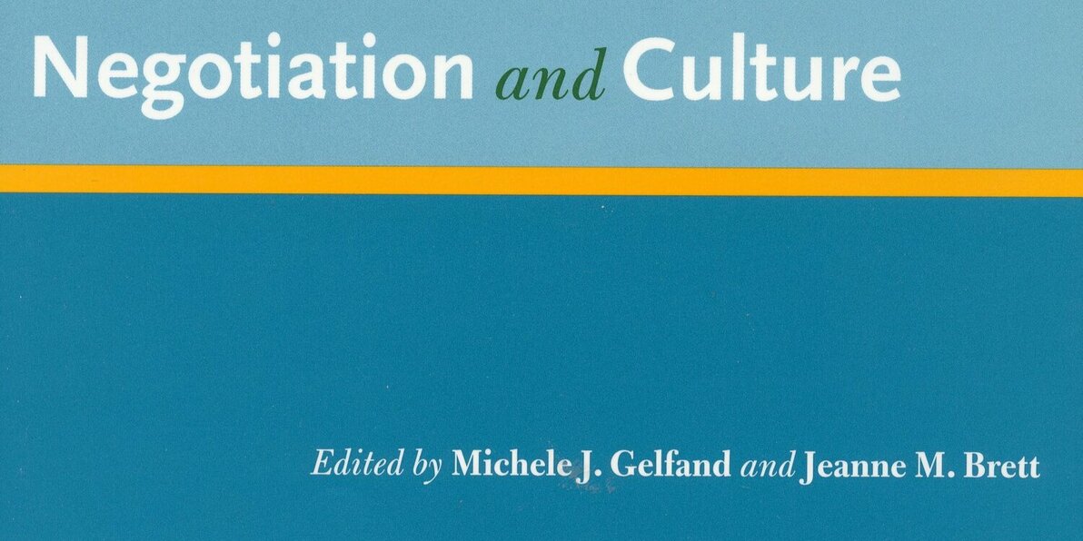 The Handbook Of Negotiation And Culture Stanford University Press